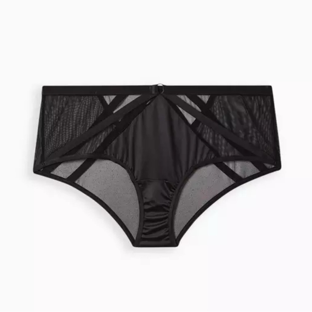 Torrid Strappy Satin Cheeky Panty With Keyhole Back
